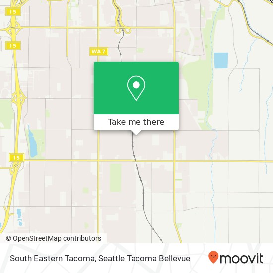 Mapa de South Eastern Tacoma