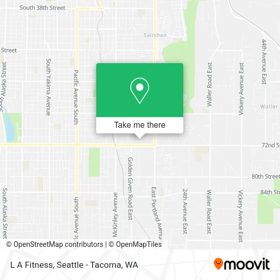 L A Fitness map