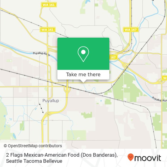 Mapa de 2 Flags Mexican-American Food (Dos Banderas)