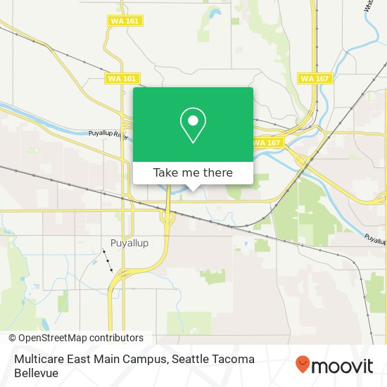 Multicare East Main Campus map