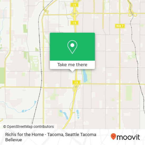 Mapa de Rich's for the Home - Tacoma