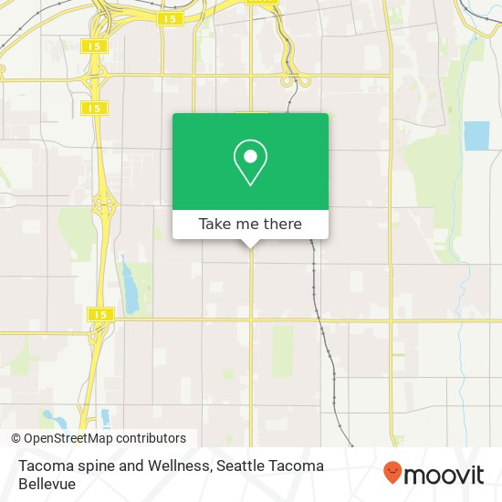 Tacoma spine and Wellness map