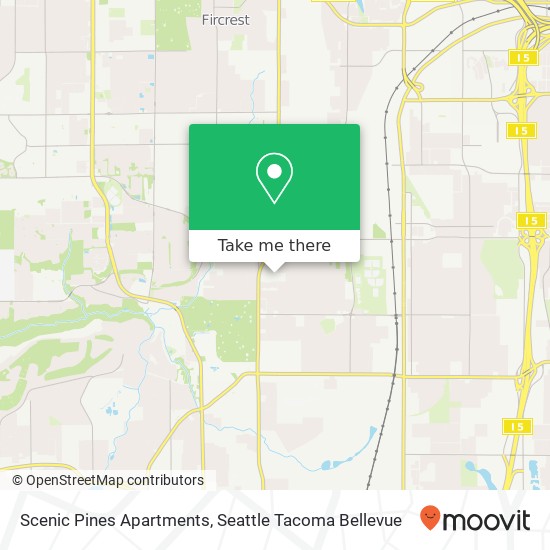 Scenic Pines Apartments map