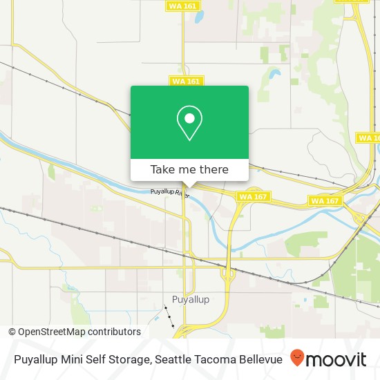 Puyallup Mini Self Storage map