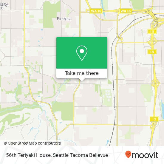 56th Teriyaki House map