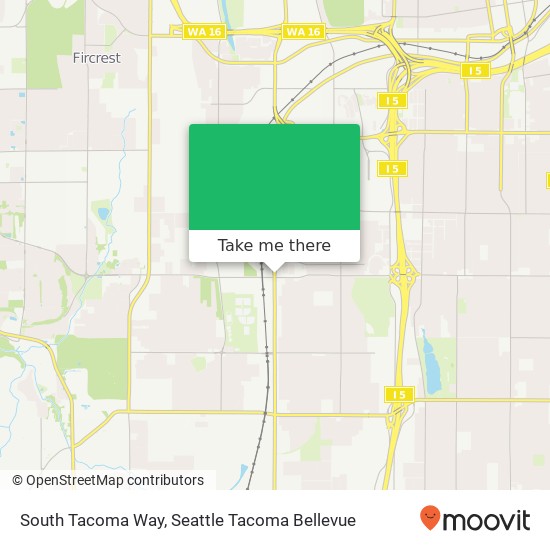 Mapa de South Tacoma Way