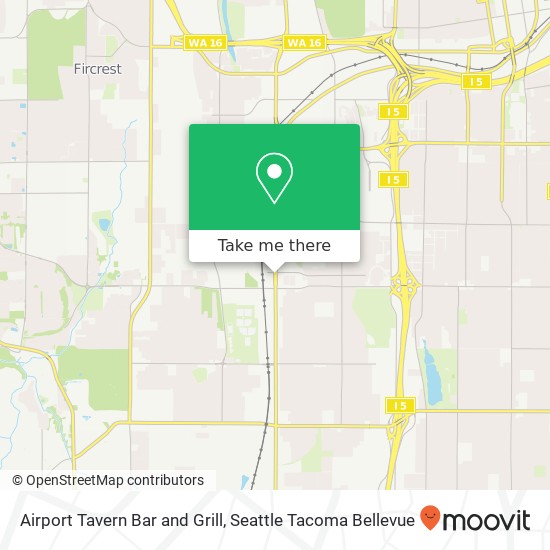 Mapa de Airport Tavern Bar and Grill