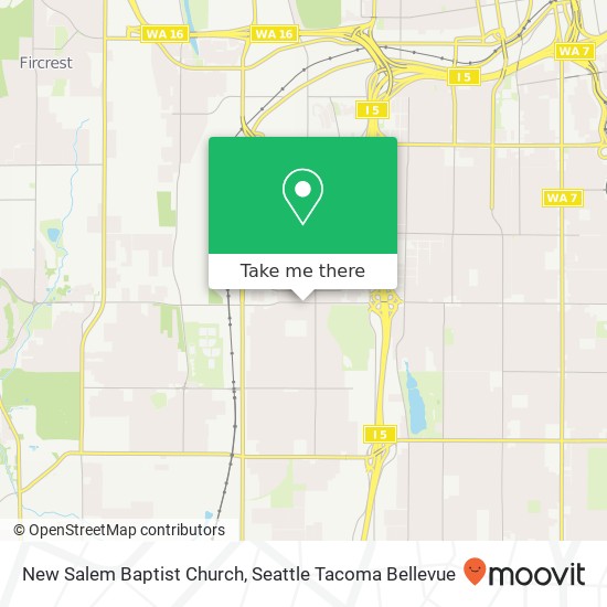 Mapa de New Salem Baptist Church