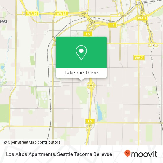 Mapa de Los Altos Apartments