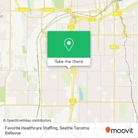 Mapa de Favorite Healthcare Staffing