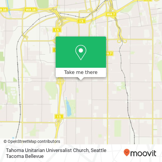 Tahoma Unitarian Universalist Church map