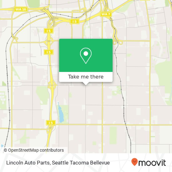 Mapa de Lincoln Auto Parts