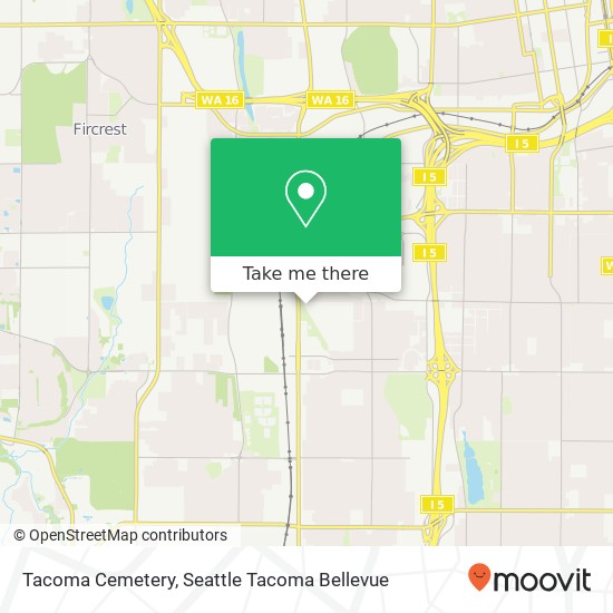 Tacoma Cemetery map