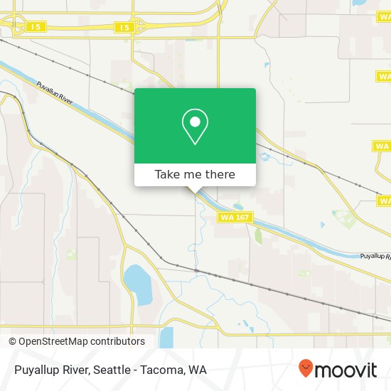 Puyallup River map