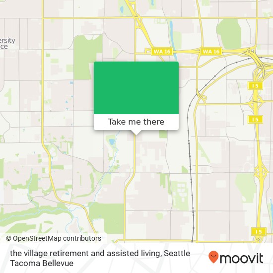 Mapa de the village retirement and assisted living