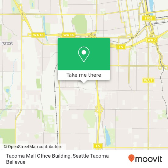 Tacoma Mall Office Building map