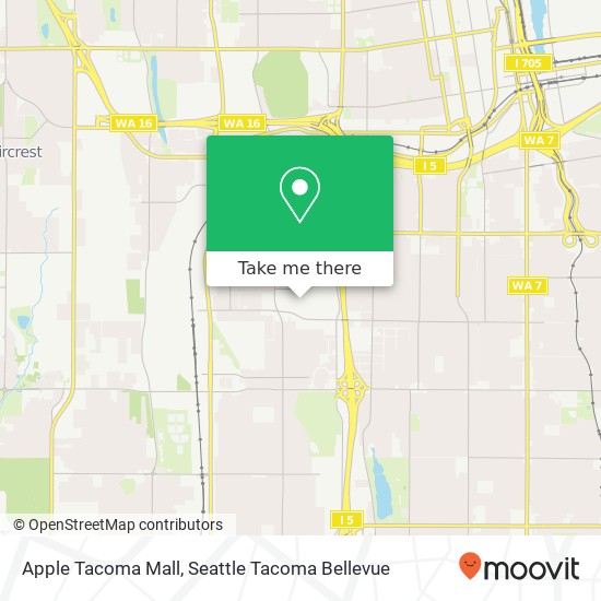 Apple Tacoma Mall map