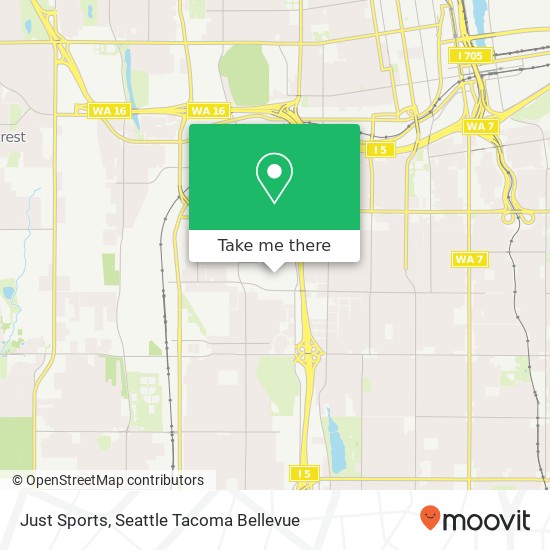 Just Sports map