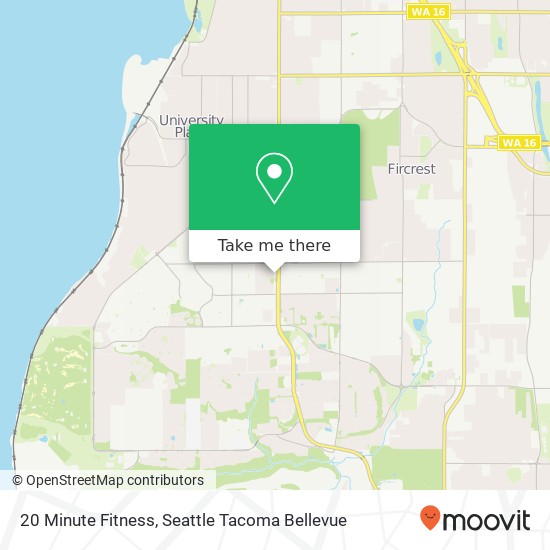 Mapa de 20 Minute Fitness
