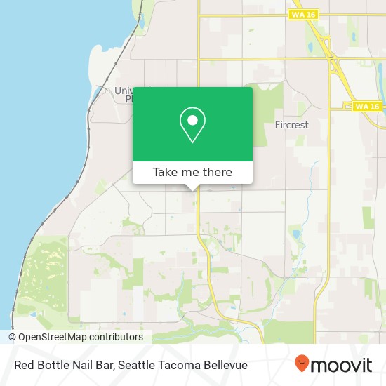 Red Bottle Nail Bar map