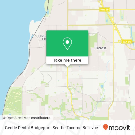 Gentle Dental Bridgeport map