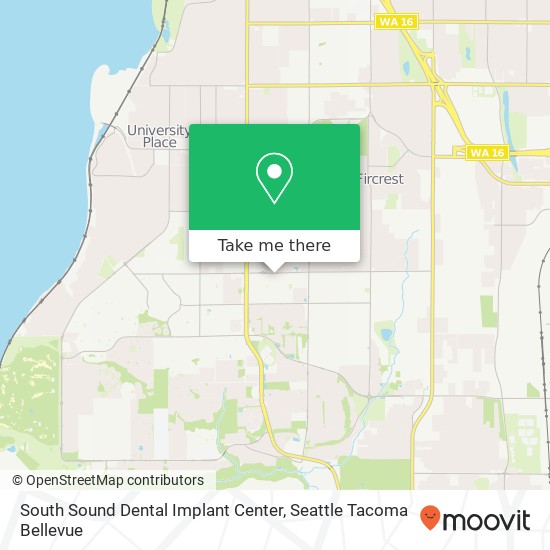 South Sound Dental Implant Center map