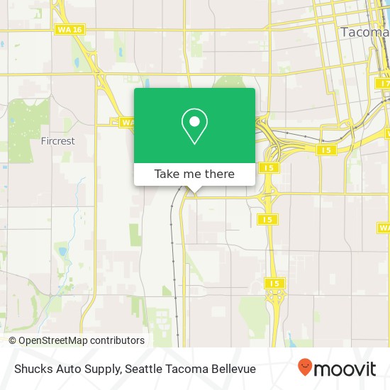 Mapa de Shucks Auto Supply