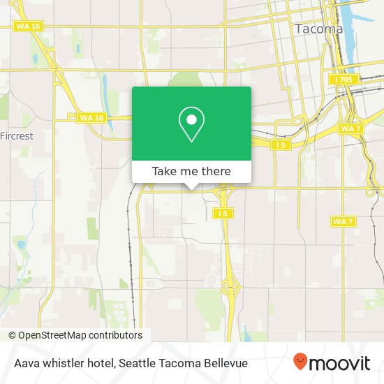 Mapa de Aava whistler hotel