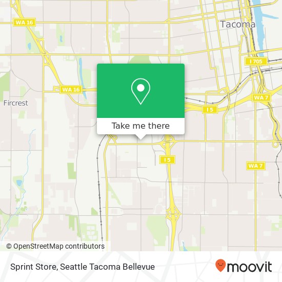 Sprint Store map