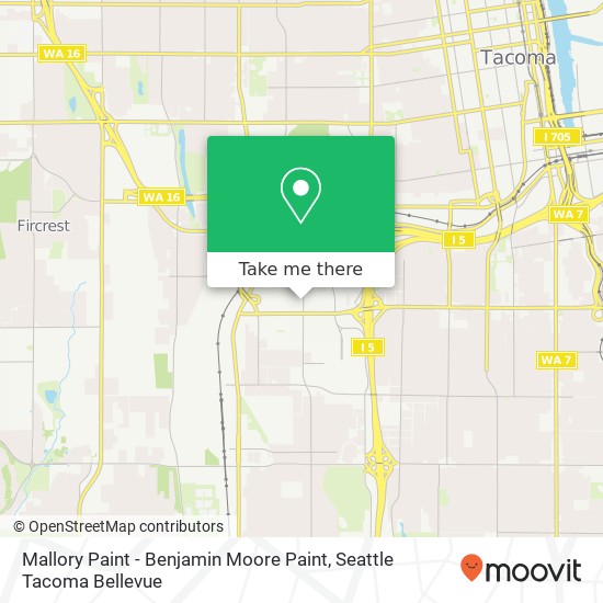 Mallory Paint - Benjamin Moore Paint map