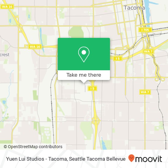Yuen Lui Studios - Tacoma map
