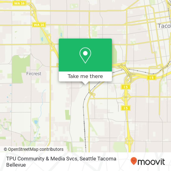 Mapa de TPU Community & Media Svcs