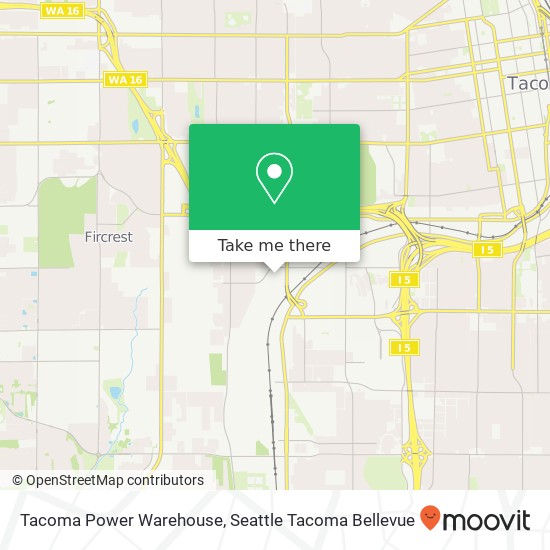 Mapa de Tacoma Power Warehouse