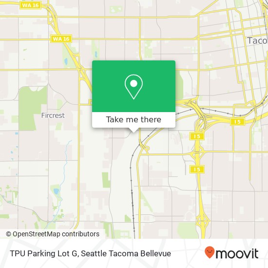 TPU Parking Lot G map