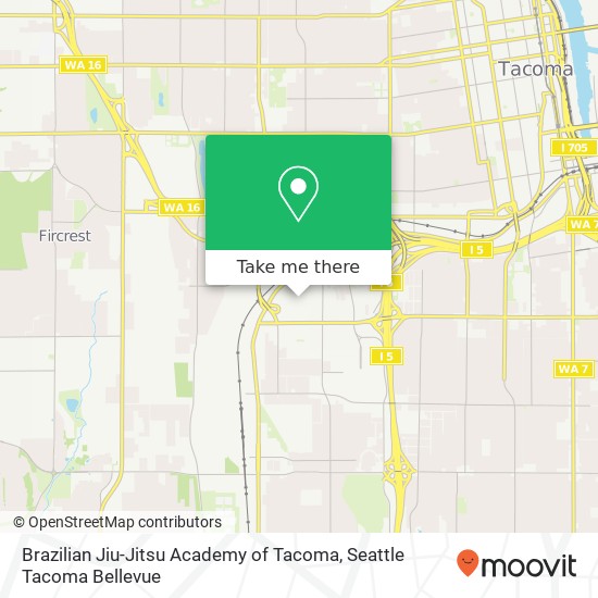 Brazilian Jiu-Jitsu Academy of Tacoma map