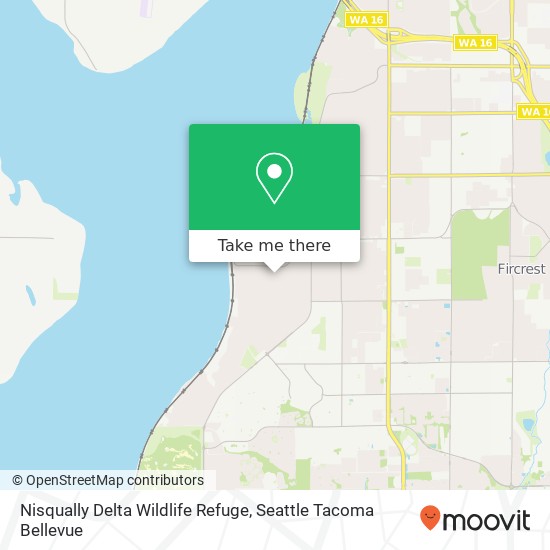 Mapa de Nisqually Delta Wildlife Refuge