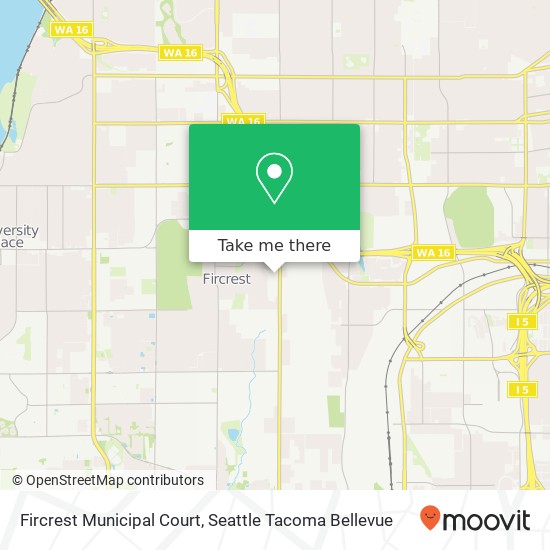 Mapa de Fircrest Municipal Court