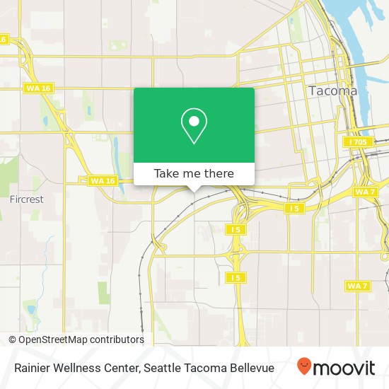 Rainier Wellness Center map