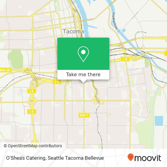 O'Shea's Catering map