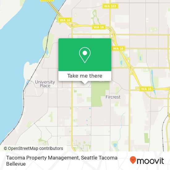 Tacoma Property Management map