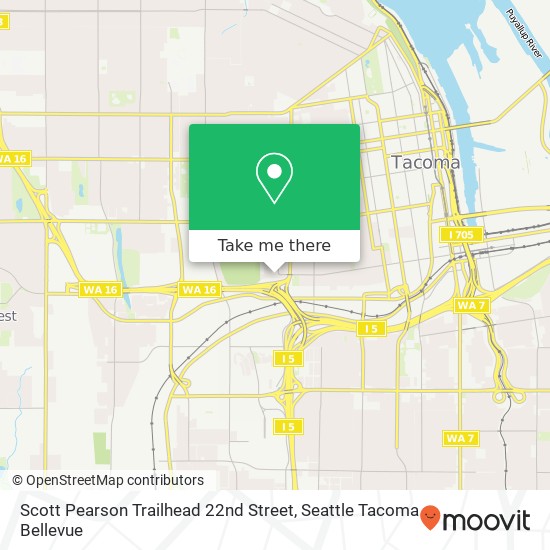 Scott Pearson Trailhead 22nd Street map