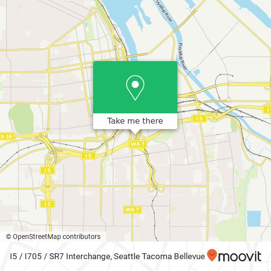 I5 / I705 / SR7 Interchange map