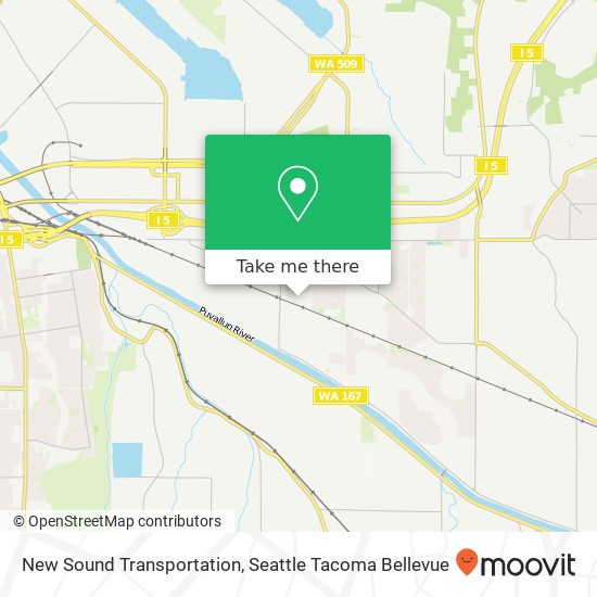 New Sound Transportation map