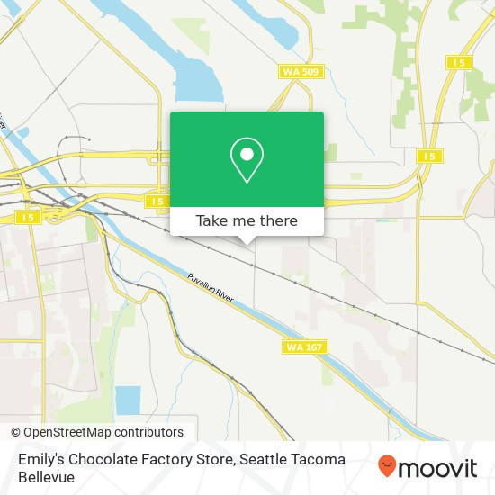 Emily's Chocolate Factory  Store map