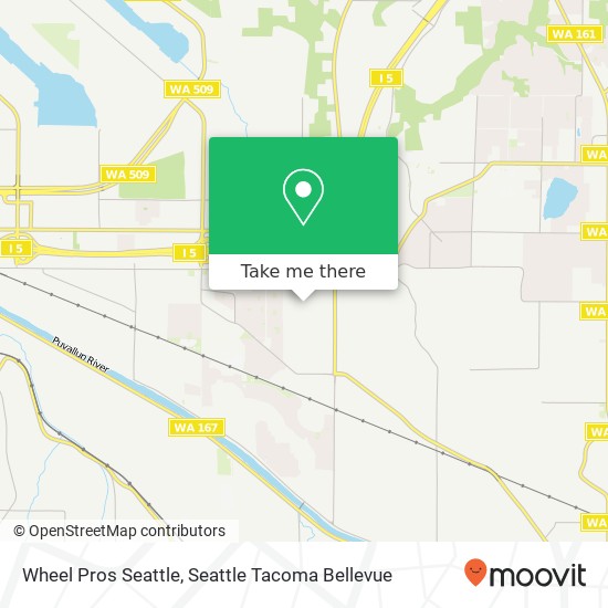 Mapa de Wheel Pros Seattle