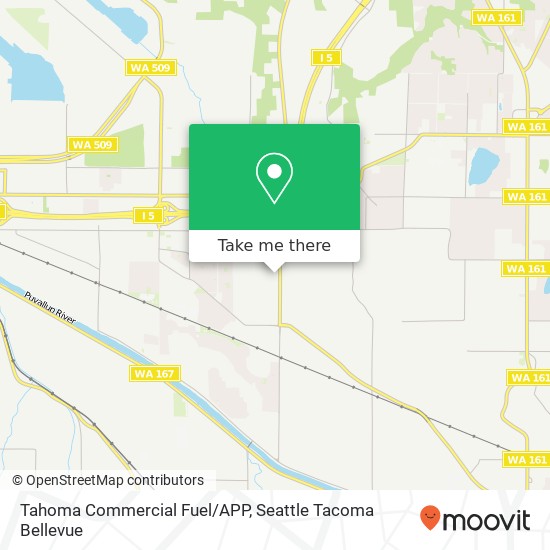 Mapa de Tahoma Commercial Fuel/APP