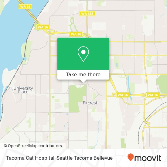 Tacoma Cat Hospital map