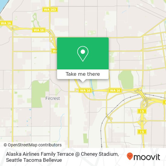 Alaska Airlines Family Terrace @ Cheney Stadium map