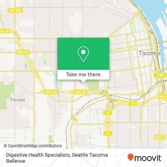 Digestive Health Specialists map