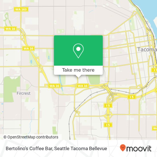 Bertolino's Coffee Bar map